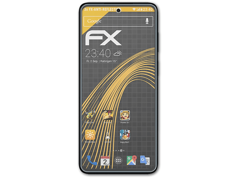 ATFOLIX 3x FX-Antireflex Displayschutz(für Motorola Moto G52)
