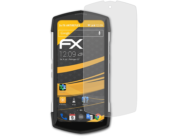 ATFOLIX 3x FX-Antireflex Displayschutz(für TickTock) Unihertz
