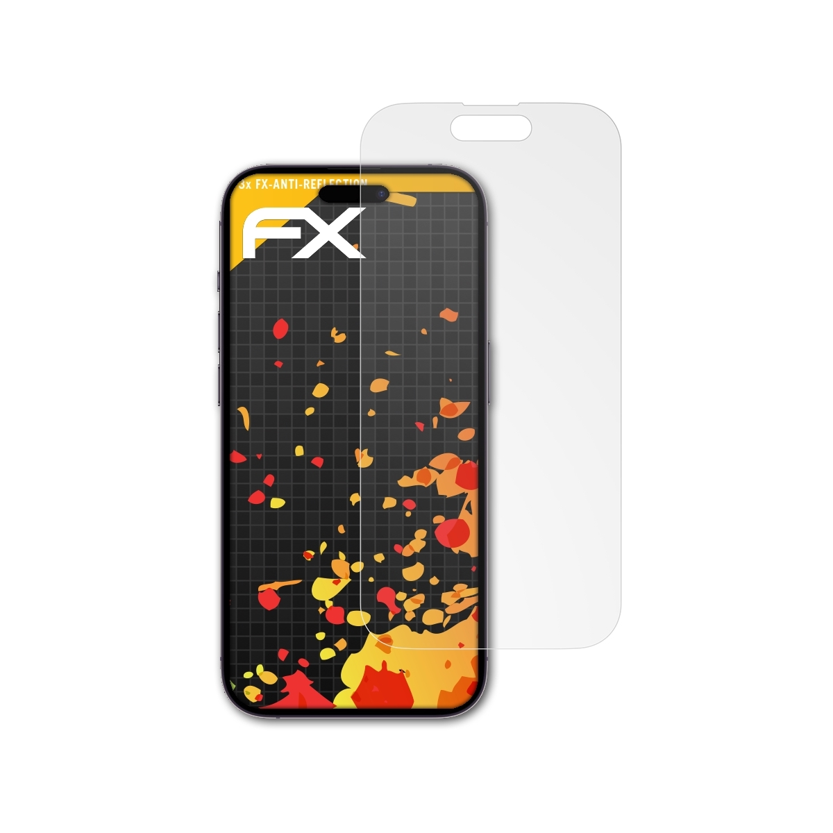 ATFOLIX 3x FX-Antireflex Displayschutz(für Pro) iPhone Apple 14