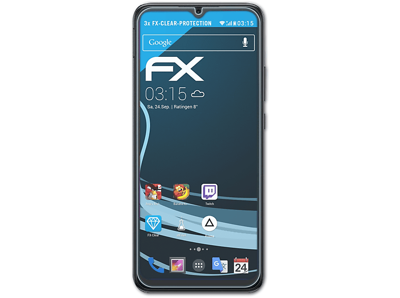10C) FX-Clear ATFOLIX Redmi Xiaomi Displayschutz(für 3x
