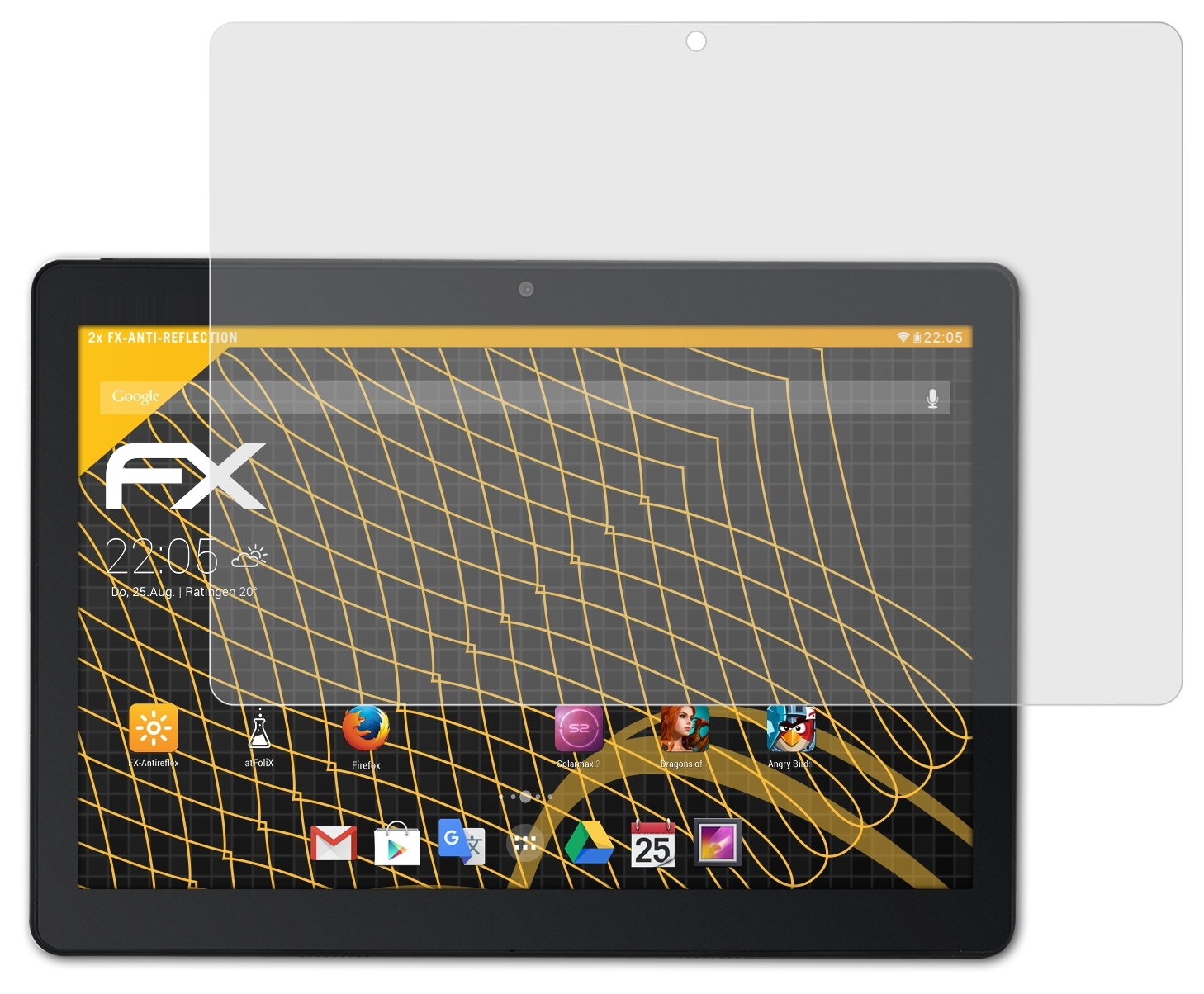 FX-Antireflex Displayschutz(für ATFOLIX Acepad A145) 2x