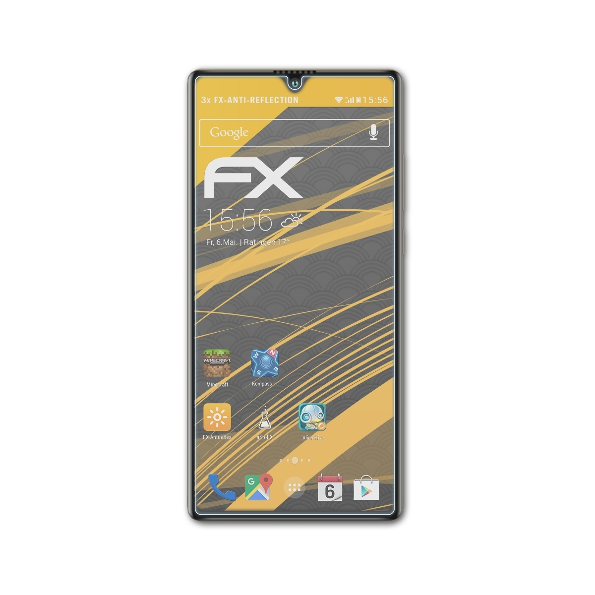 ATFOLIX 3x FX-Antireflex Displayschutz(für P50) Cubot