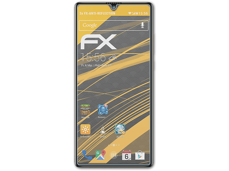 FX-Antireflex Cubot Displayschutz(für P50) ATFOLIX 3x