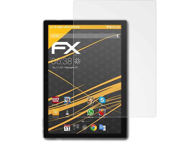 ATFOLIX 2x FX-Antireflex Displayschutz(für Chuwi UBook XPro)