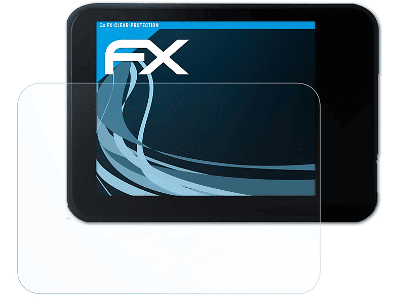 ATFOLIX 3x FX-Clear Displayschutz(für Xblitz Move 4K Plus)