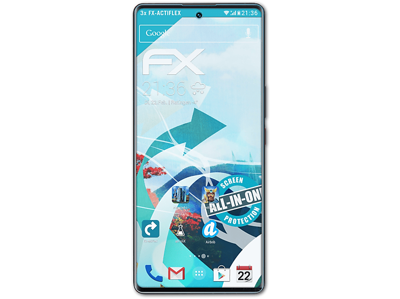 ATFOLIX 3x FX-ActiFleX Displayschutz(für Vivo iQOO 9 Pro)