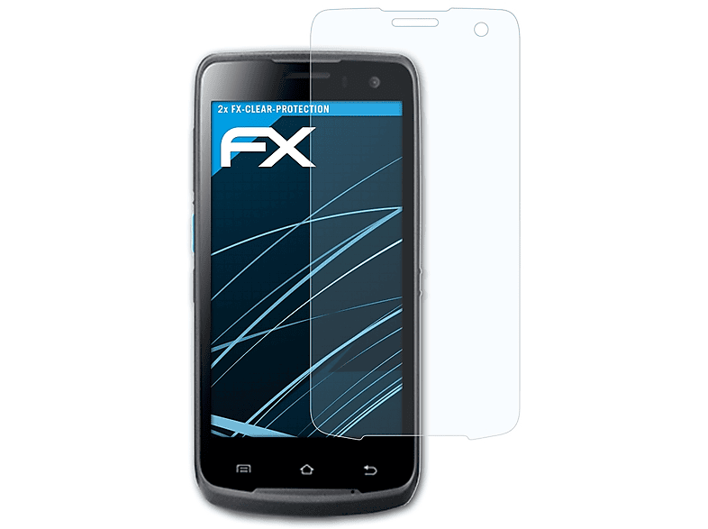 ATFOLIX 2x Displayschutz(für FX-Clear Unitech EA500P (Plus))