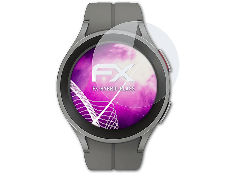 ATFOLIX Schutzglas(für Galaxy Pro (45mm)) Watch5 FX-Hybrid-Glass Samsung
