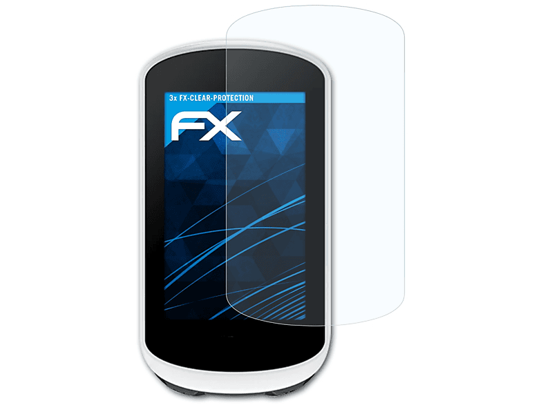 ATFOLIX 3x FX-Clear Displayschutz(für Garmin Edge Explore 2) | Navi-Taschen & -Schutzfolien