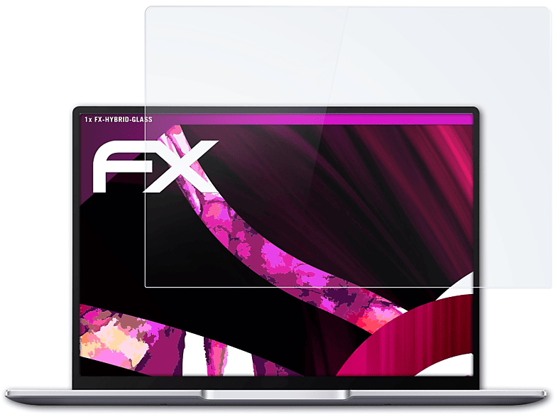 ATFOLIX FX-Hybrid-Glass Schutzglas(für Huawei MateBook 14 (2021))