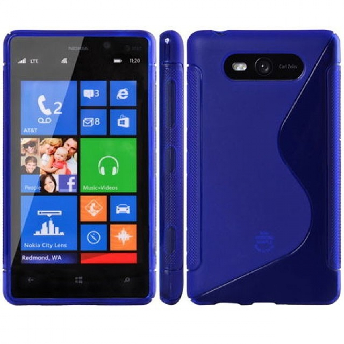 Nokia, CASEONLINE Blau Lumia Backcover, S-Line, 820,