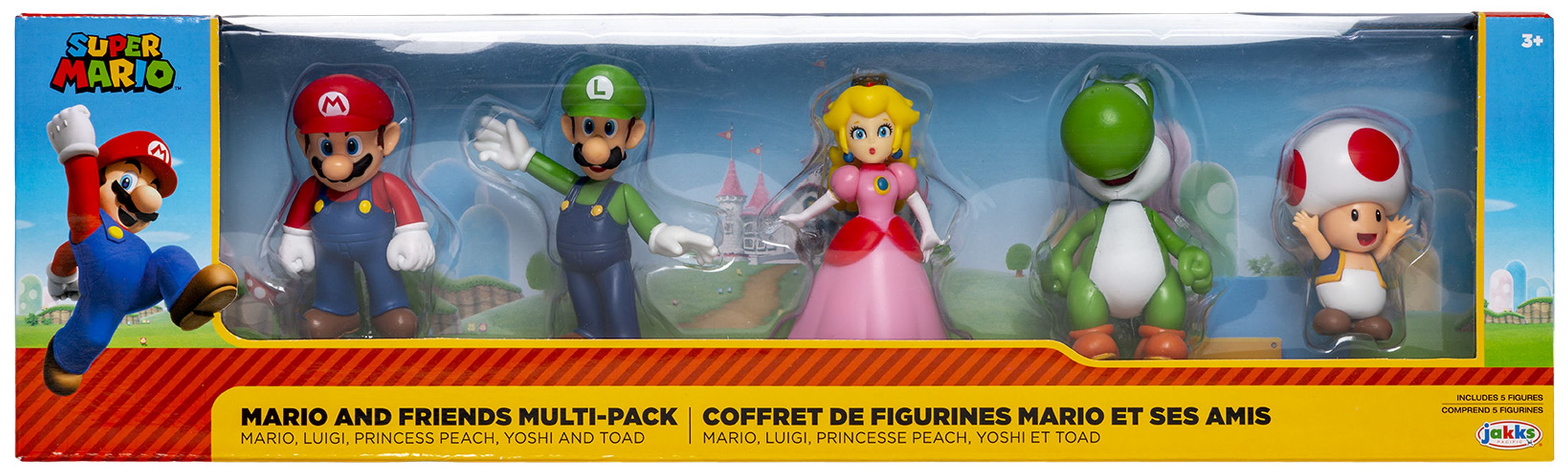 Super Mario & Mario 6,5 Multi-Pack Figuren à - Friends cm) (5