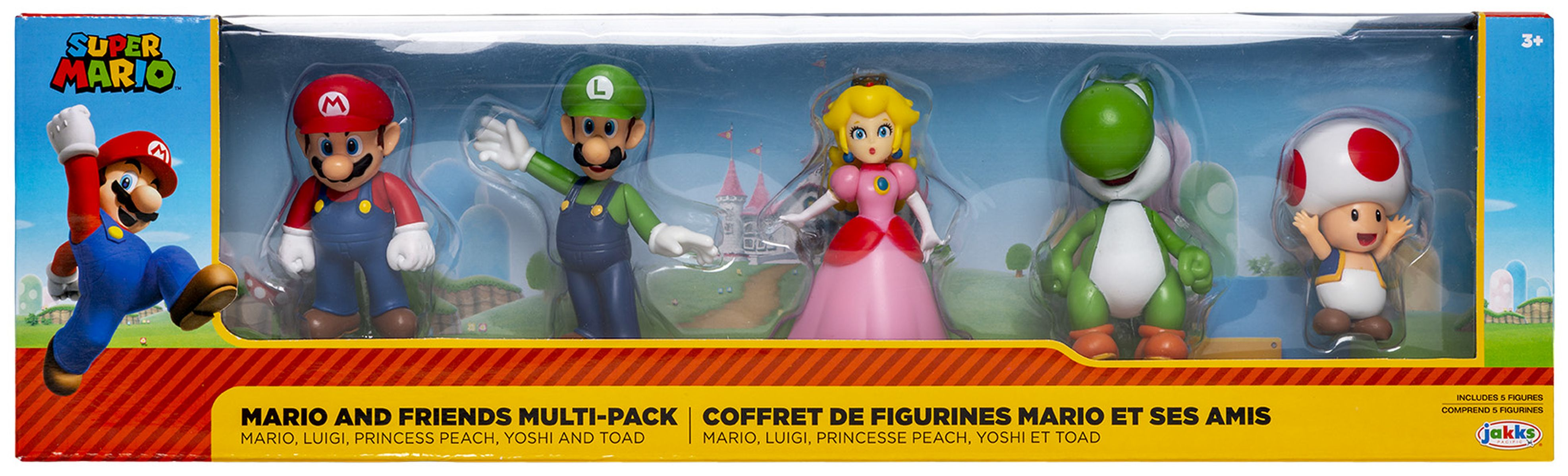 Super Mario - Mario cm) & Friends (5 à Figuren Multi-Pack 6,5