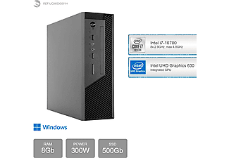 SEDATECH Intel i7-10700, Windows 11 Home DE, PC-desktop , 8 GB RAM , 500 GB  SSD   , Intel UHD Graphics 630  