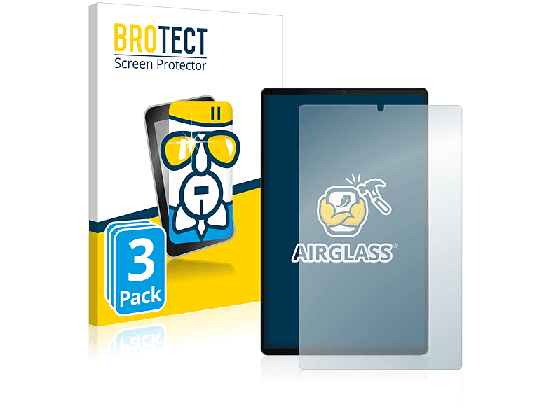 BROTECT 3x Airglass M10 Plus) Schutzfolie(für Tab klare FHD Lenovo