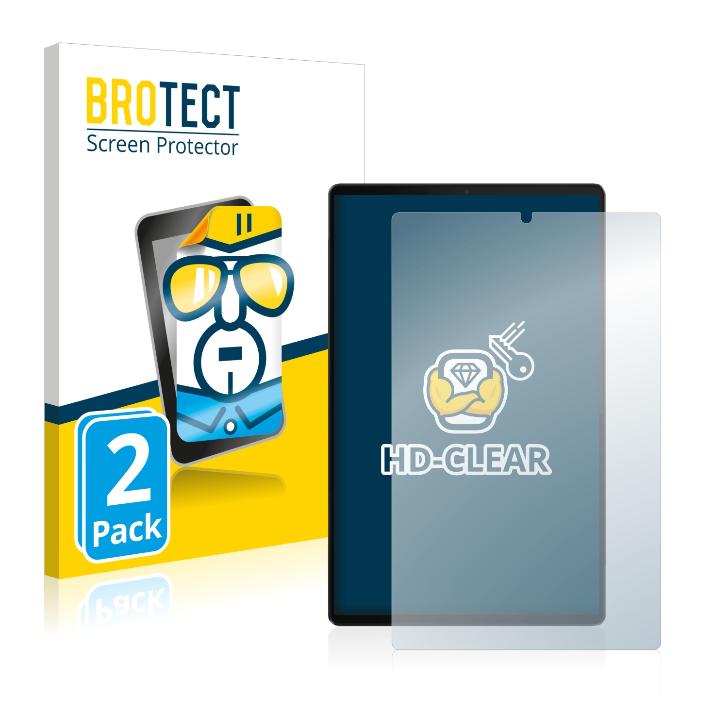 BROTECT 2x klare Schutzfolie(für Lenovo M10 Tab FHD Plus)