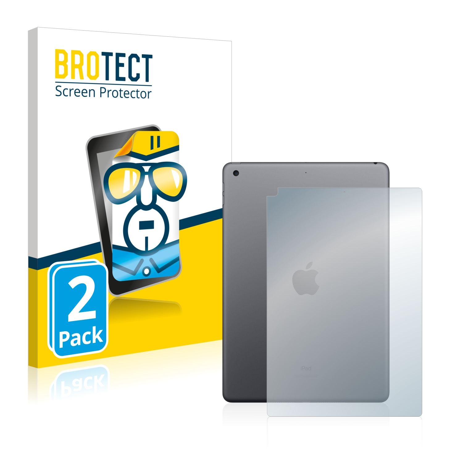 BROTECT (9. Schutzfolie(für Apple WiFi Gen.)) iPad 2021 10.2″ klare 2x
