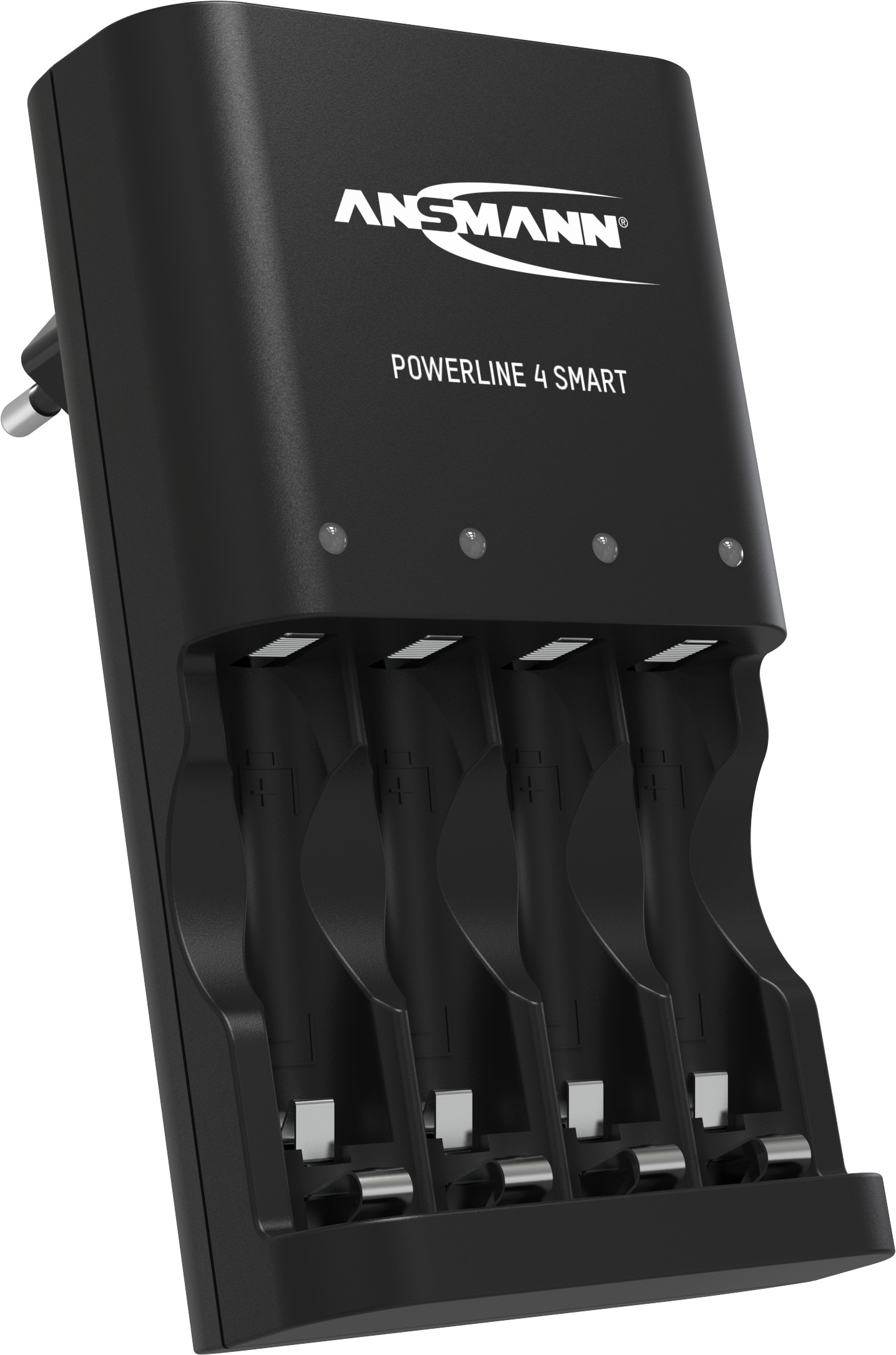 ANSMANN Powerline 4 Smart Akkuladegerät schwarz universal, Akku-Ladegerät