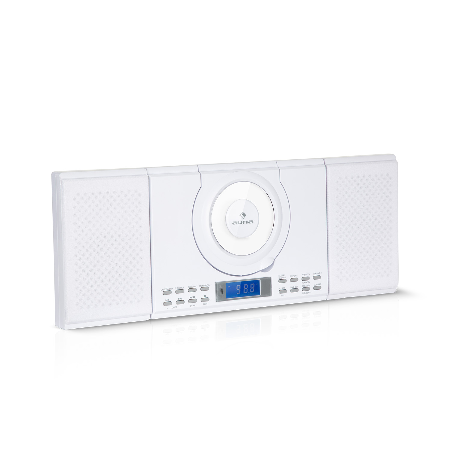 Micro-Stereoanlage (Weiß) AUNA Wallie