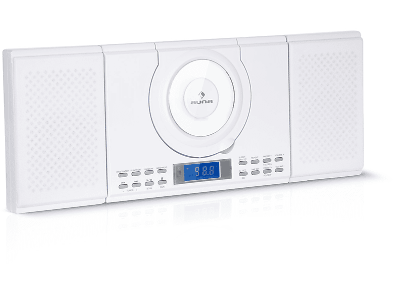 AUNA Wallie Micro-Stereoanlage (Weiß)