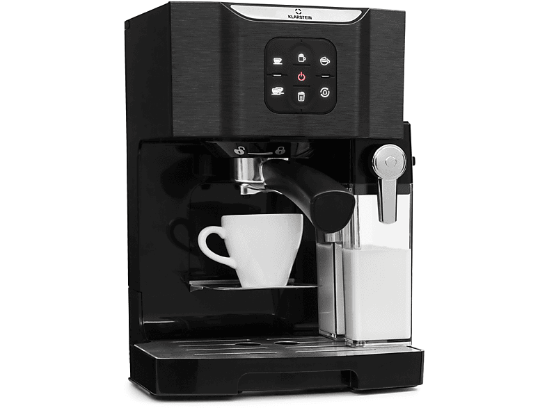 KLARSTEIN BellaVita Espresso-Siebträgermaschine Schwarz-Metallic