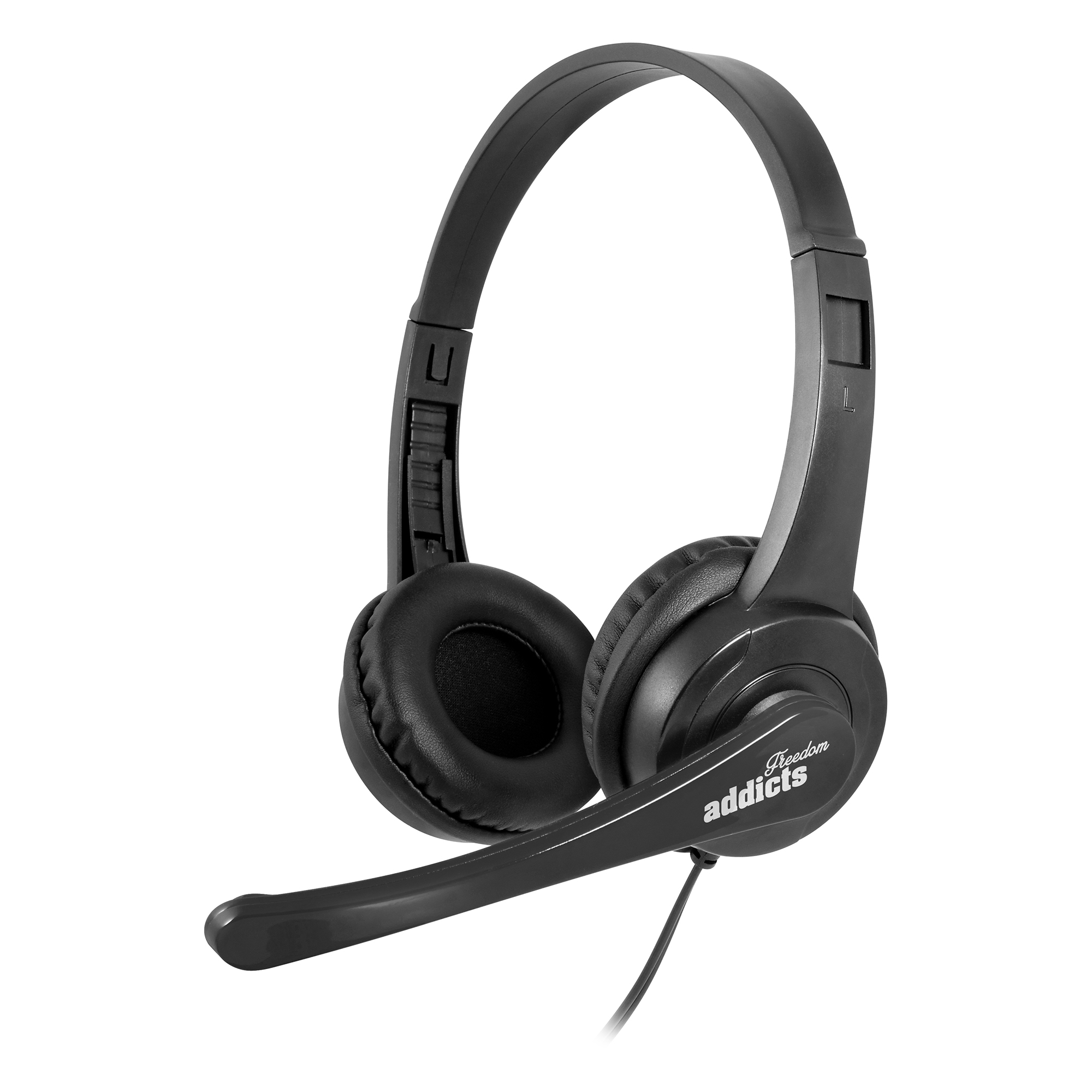NGS VOX505USB, Over-ear Headset mit Schwarz Mikrofon