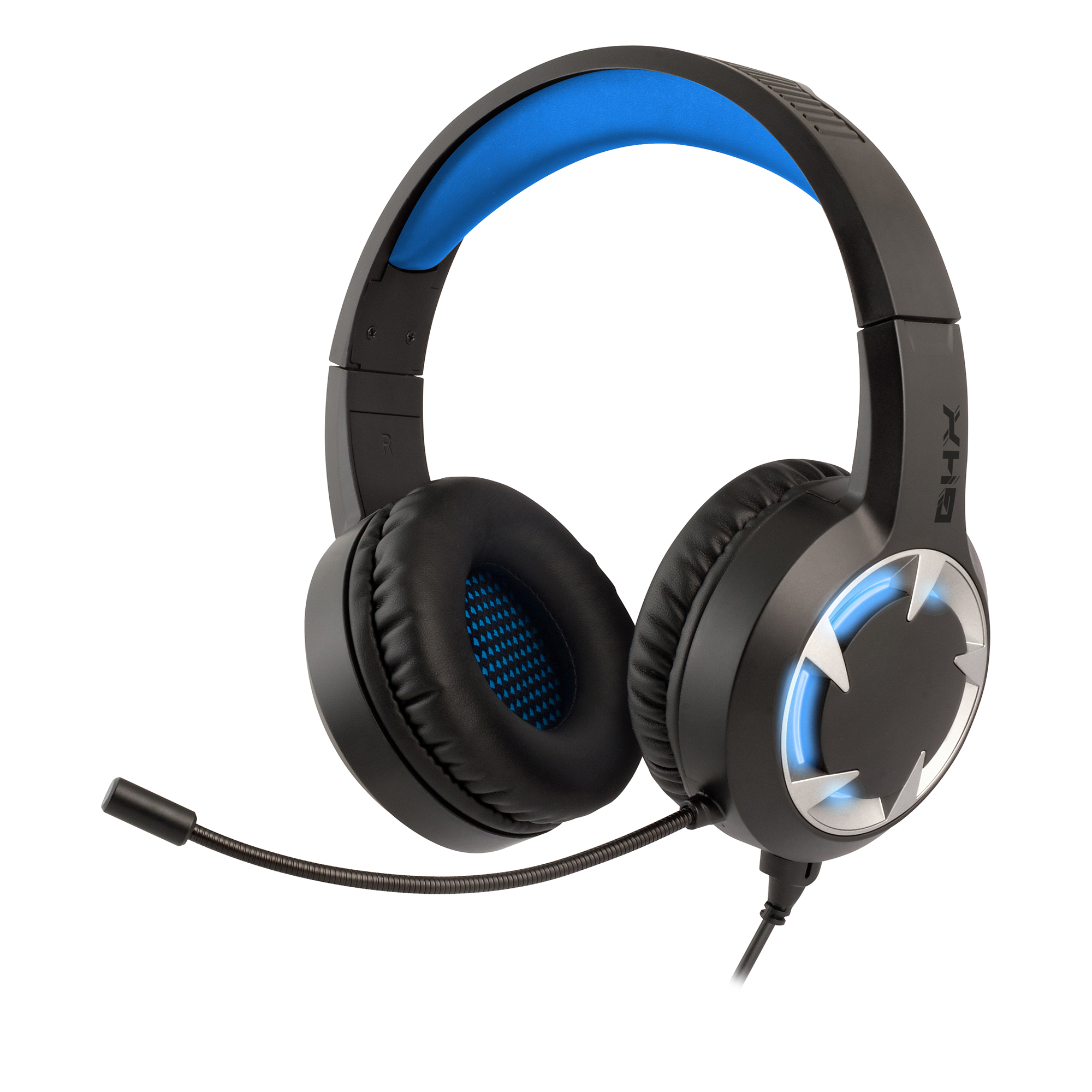 NGS GHX-510, Over-ear Gaming Kopfhörer Schwarz/Blau