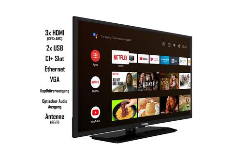 TELEFUNKEN Zoll TV MediaMarkt 80 D32H554X2CWI LED (Flat, cm, 32 | / HD-ready)