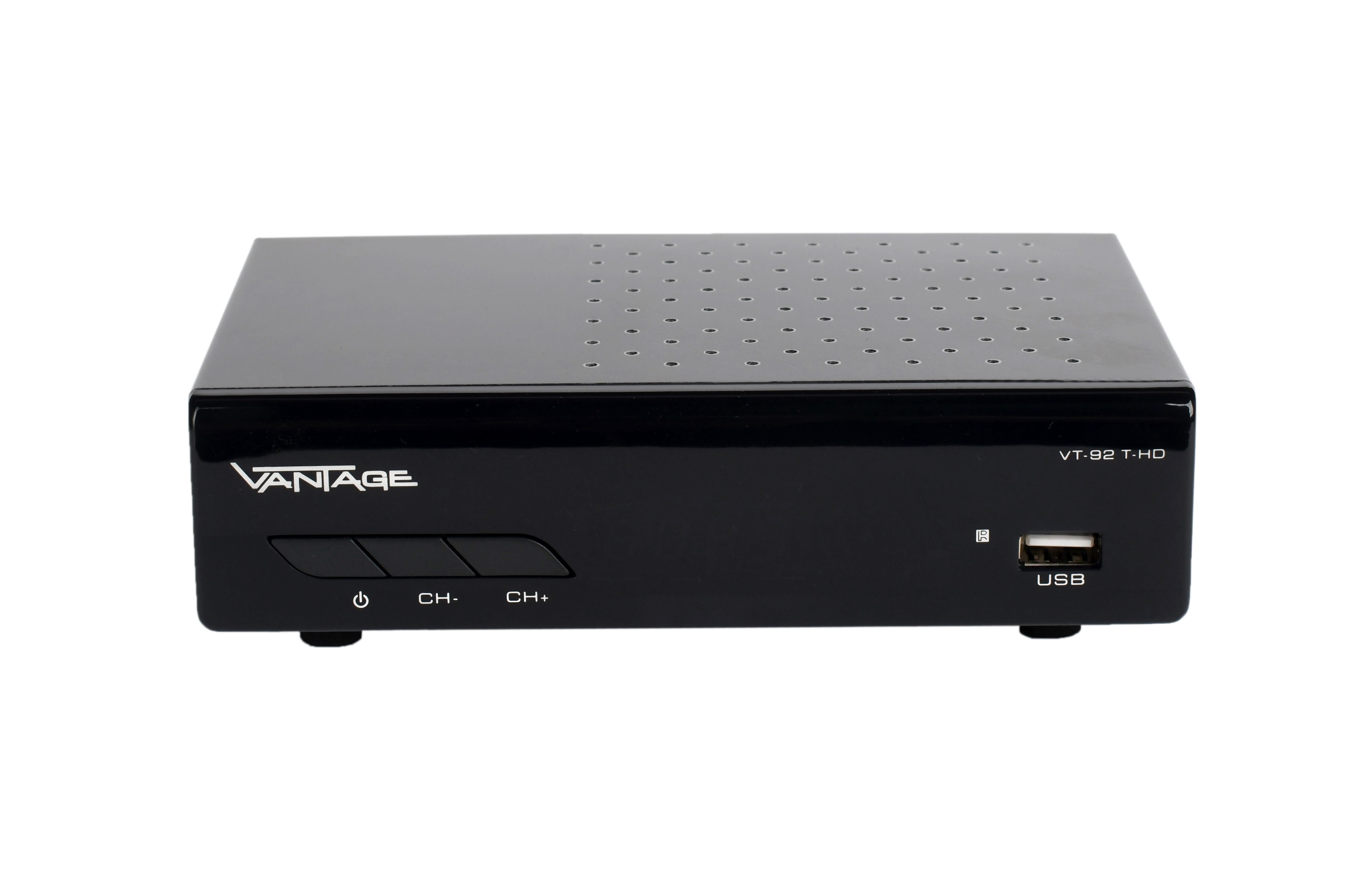 VANTAGE VT-92 DVB-T-Receiver (DVB-T, (H.265), schwarz) DVB-T2