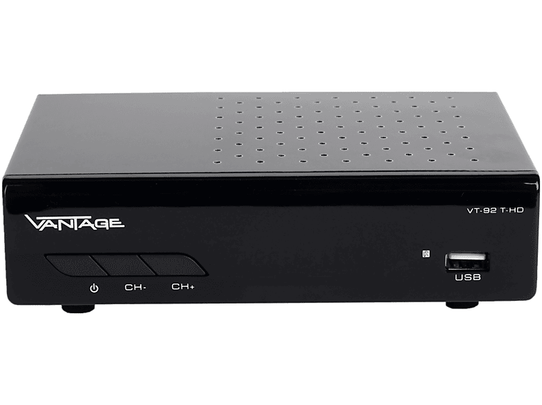 VANTAGE VT-92 schwarz) DVB-T2 DVB-T-Receiver (DVB-T, (H.265)