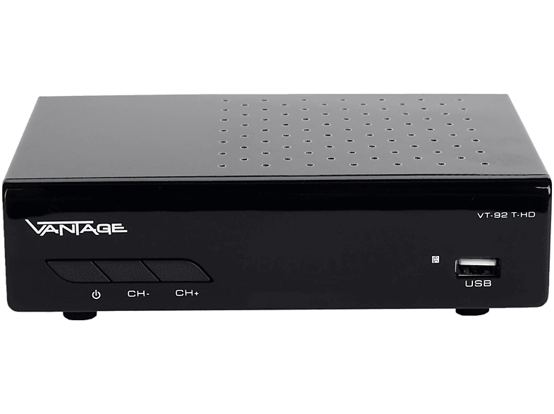 DVB-T2 schwarz) (DVB-T, VT-92 DVB-T-Receiver (H.265), VANTAGE