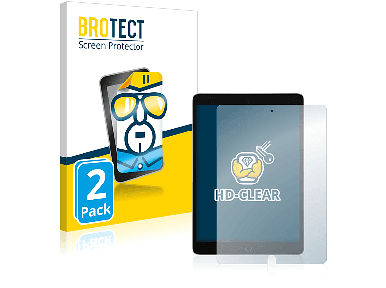 BROTECT 2x iPad Schutzfolie(für klare Cellular Apple 2021 WiFi 10.2\