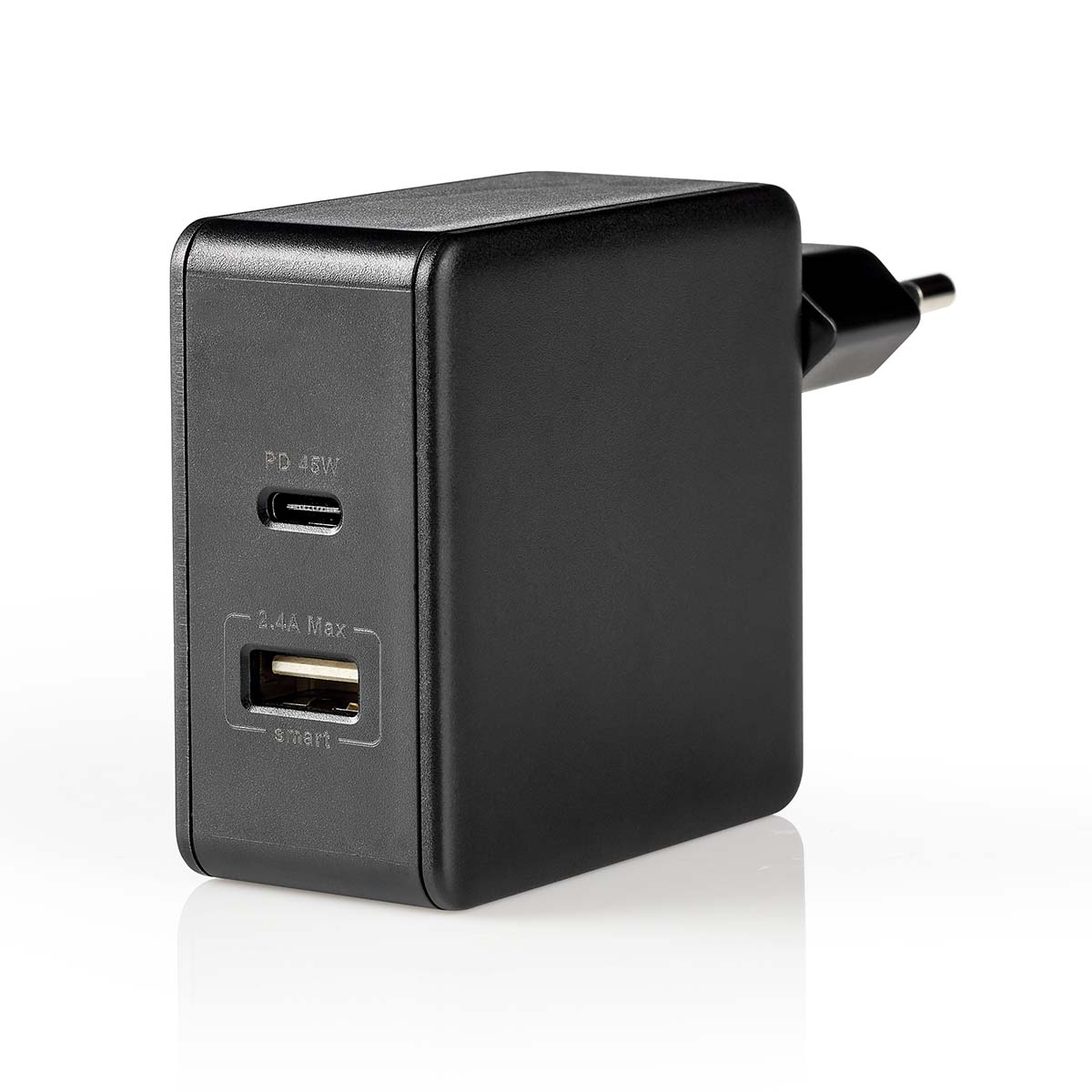 Universal, Schwarz USB-Ladegerät WCPD45W100BK NEDIS