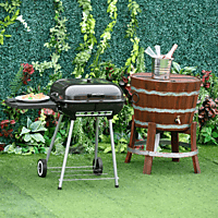 Barbacoa de carbón  - 846-022 OUTSUNNY, Negro