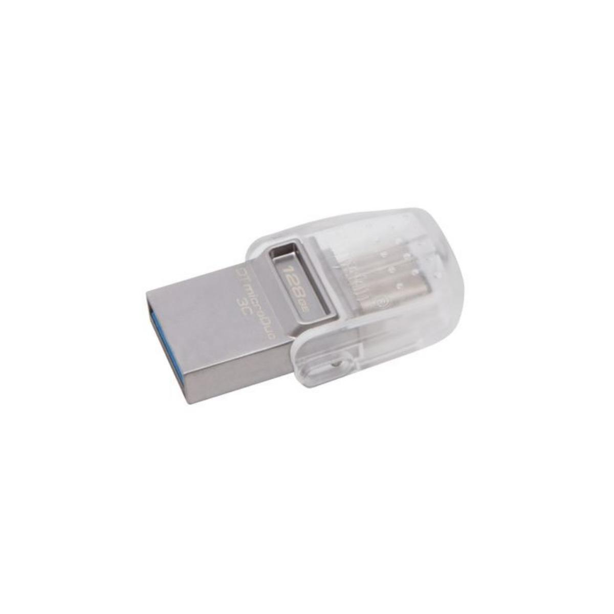 KINGSTON DTDUO3C/128GB USB Stick (Silber, 128 GB)