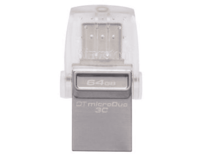 64 (Silber, DTDUO3C/64GB Stick GB) KINGSTON USB