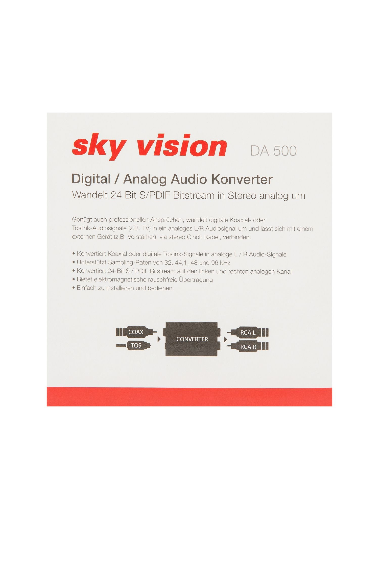 Analog SKY Digital C2 zu HRC VISION Audiowandler