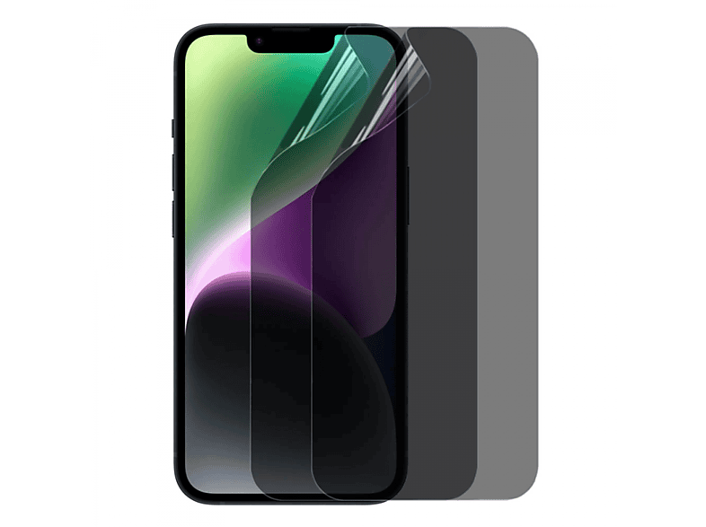 CASEONLINE 3D Apple iPhone 14) Displayschutz(für