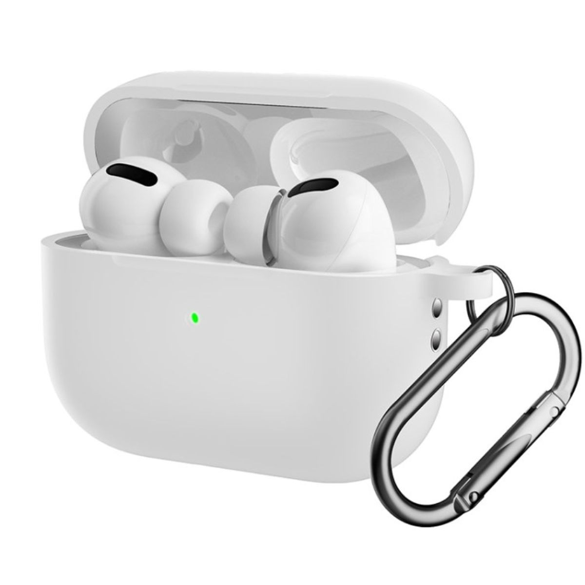 Ladecase für Apple Pro 2 COVERKINGZ Silikoncover weiß, 77379 Airpods