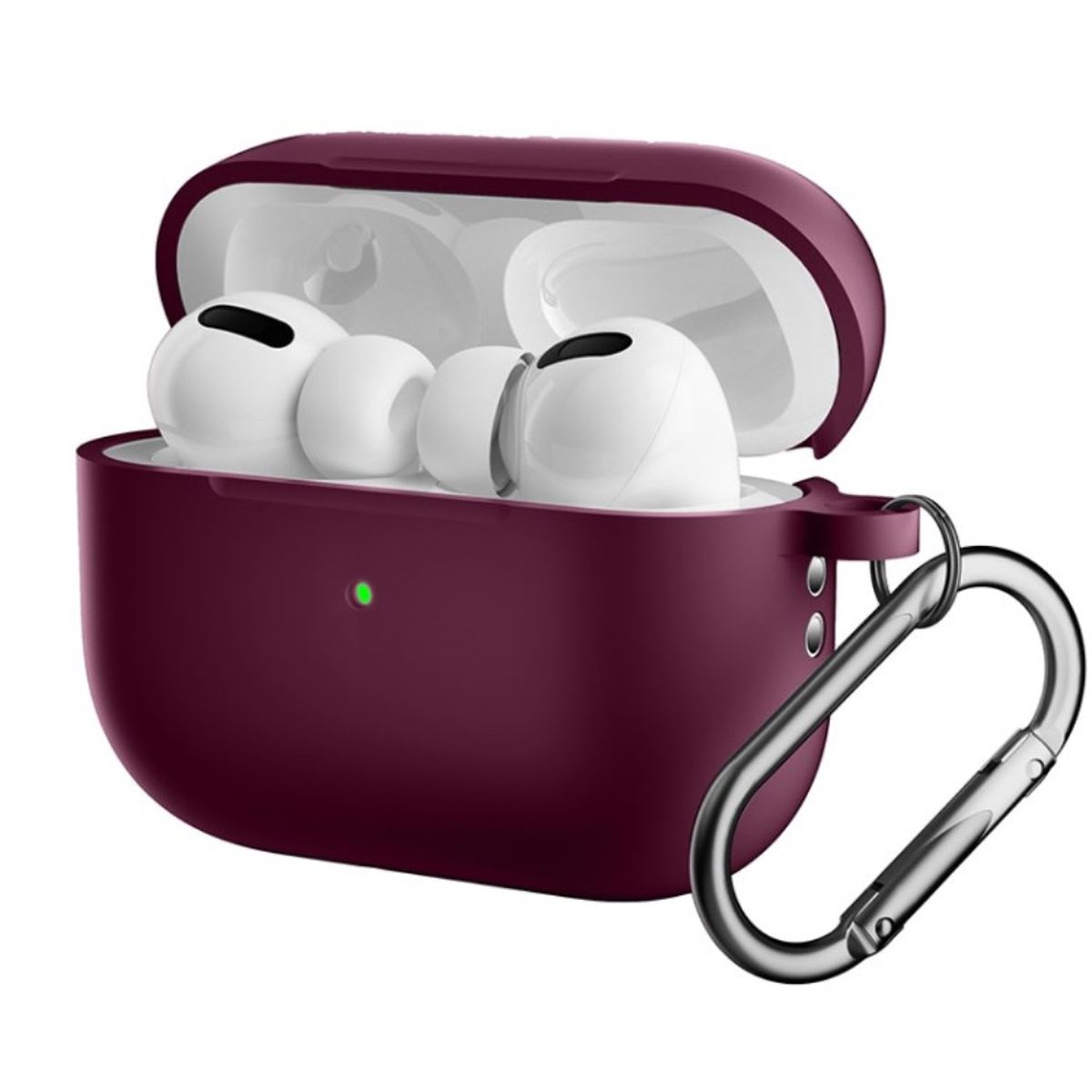 COVERKINGZ Silikoncover Apple weinrot, 2 Ladecase Pro x für Airpods