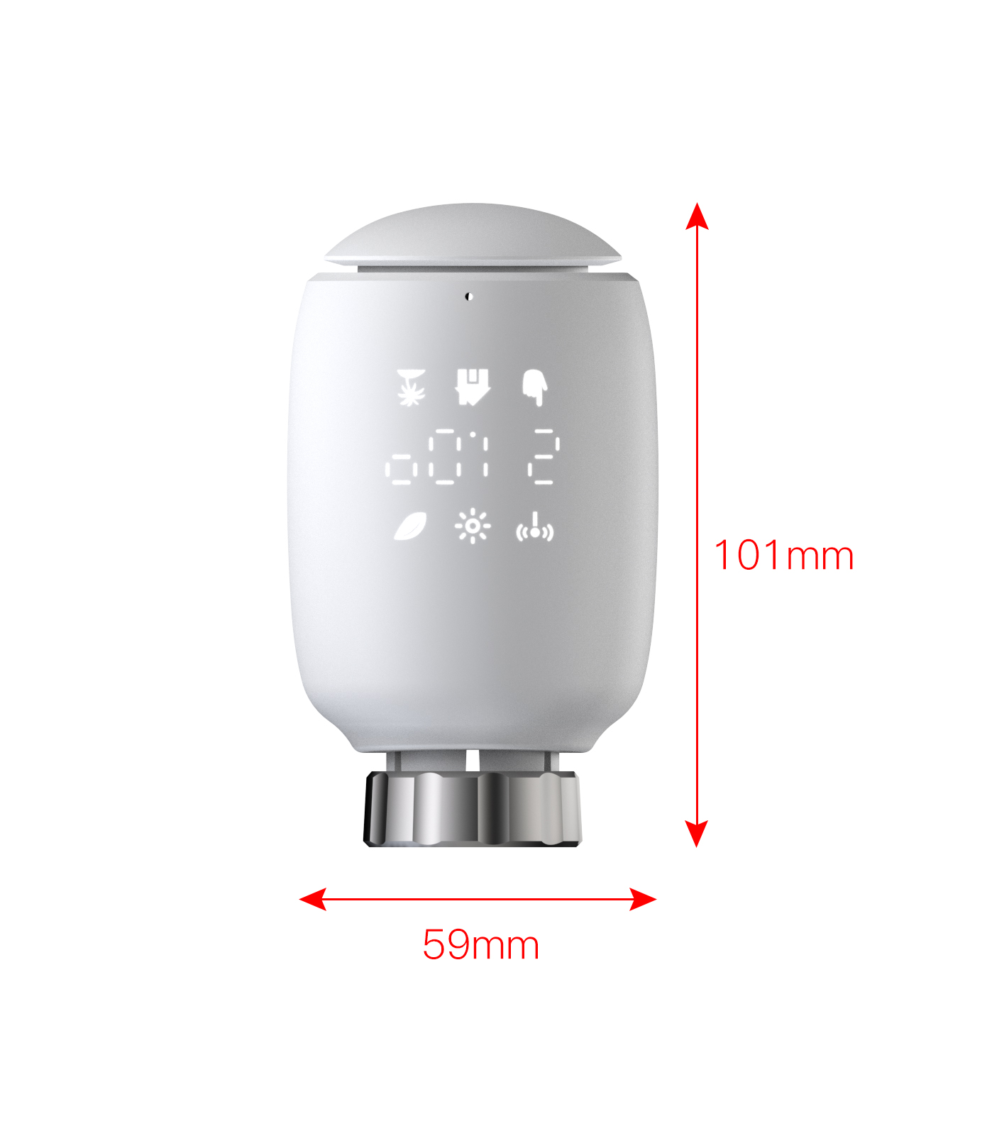 VALE Heizthermostat Thermostat, Smart TV05-ZG weiss