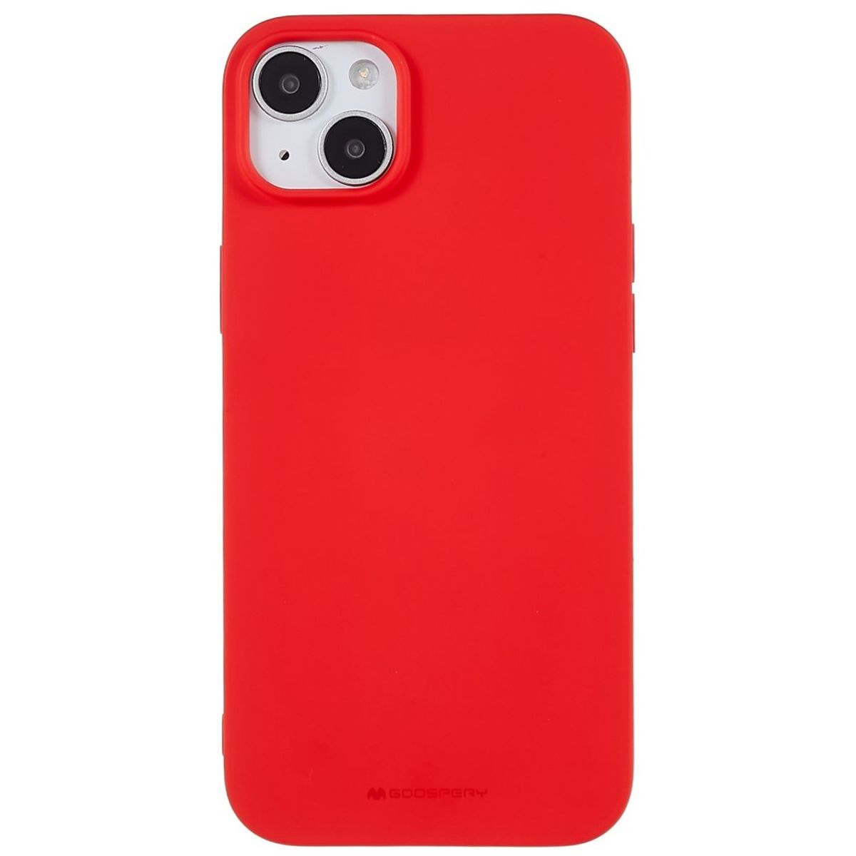 Rot Apple, Handycase 14 Plus, COVERKINGZ Silikon, aus Backcover, iPhone
