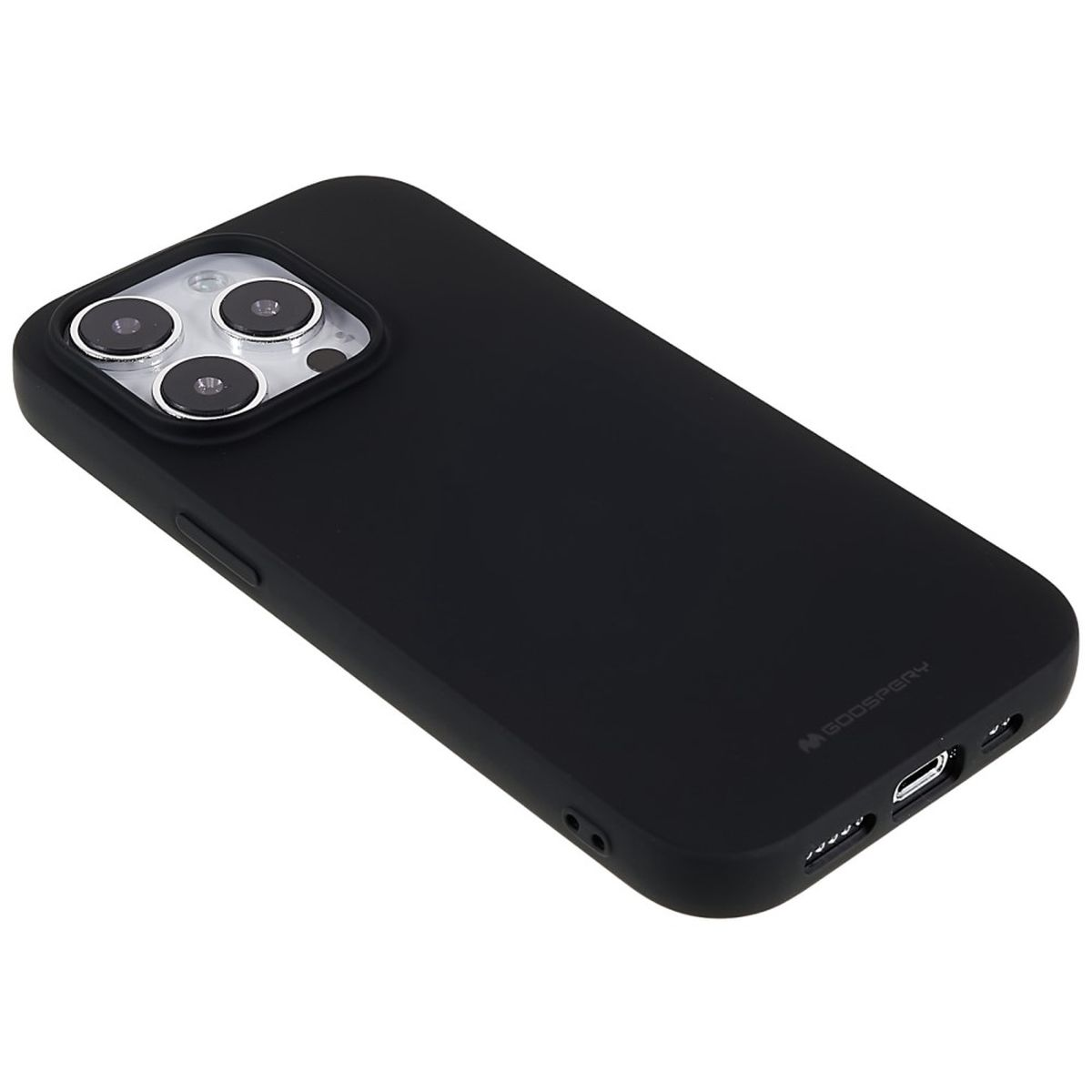 Handycase Silikon, Apple, COVERKINGZ iPhone Pro, Schwarz 14 Backcover, aus