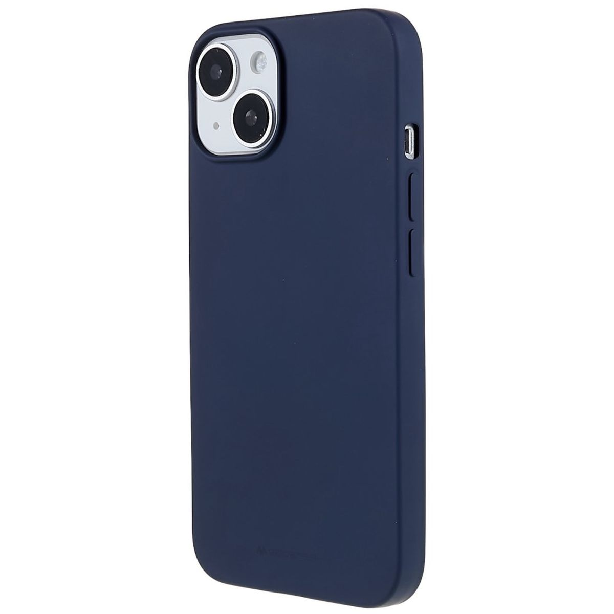 iPhone Silikon, COVERKINGZ Blau Apple, Handycase 14, Backcover, aus