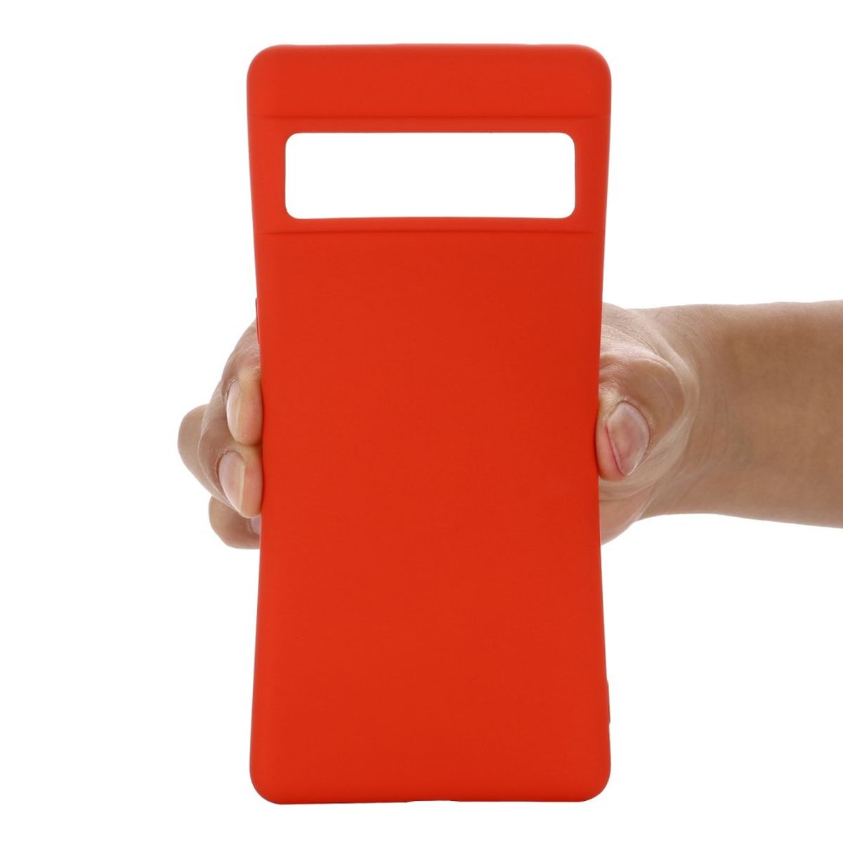 COVERKINGZ Handycase aus Rot Pro, Silikon, Pixel Backcover, 7 Google