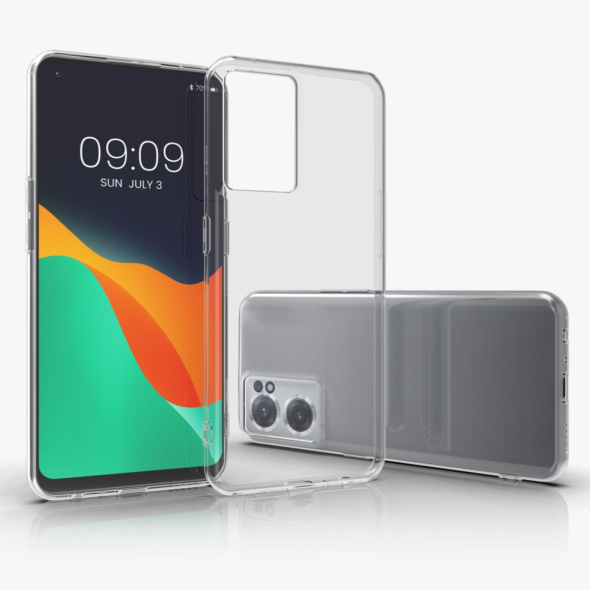 COVERKINGZ Handycase aus Silikon, 2 CE Transparent 5G, OnePlus, Backcover, Nord