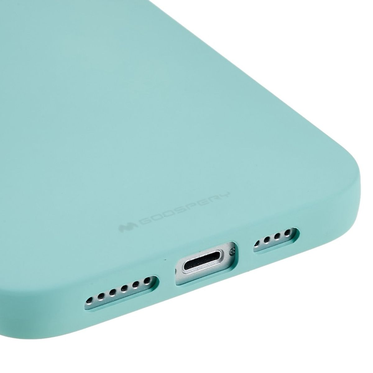 COVERKINGZ Handycase aus Silikon, Grün Apple, 14 Plus, iPhone Backcover