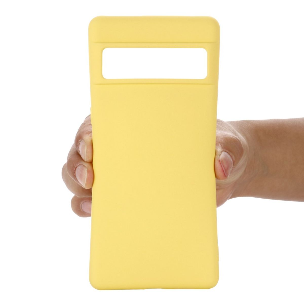 Pixel 7, Handycase Gelb Backcover, COVERKINGZ Silikon, Google, aus