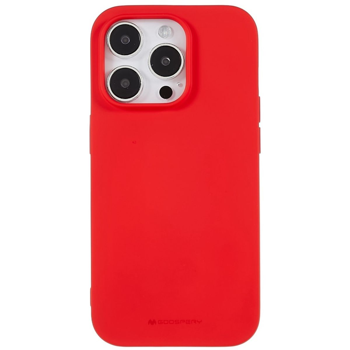 COVERKINGZ Handycase aus Silikon, Backcover, iPhone Rot Pro, 14 Apple