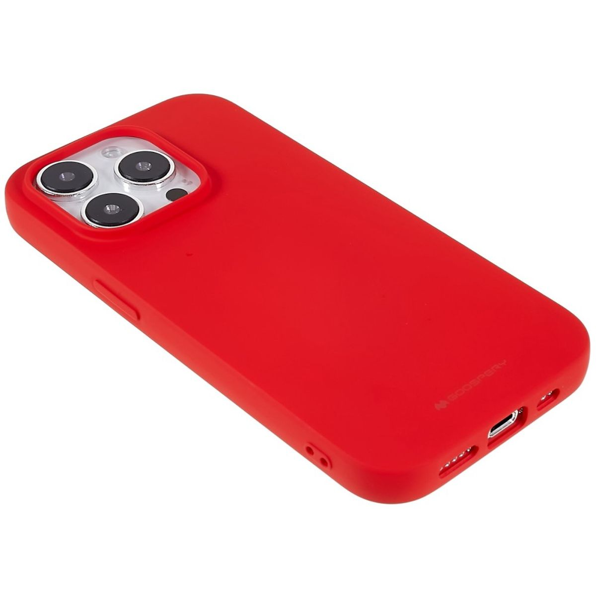 COVERKINGZ Handycase aus Pro, iPhone Silikon, Apple, 14 Backcover, Rot